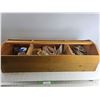 Image 1 : Large 38"x14" Wooden Crate Full Of Miscellaneous Electrical Tools/Parts - PICK UP ONLY