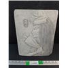 Image 1 : Egyptian Carved Stone Wall Decor 14" x 11"