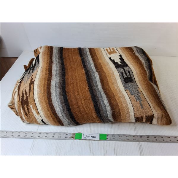Large Navajo Style Throw Blanket Approx. 68" x 92"