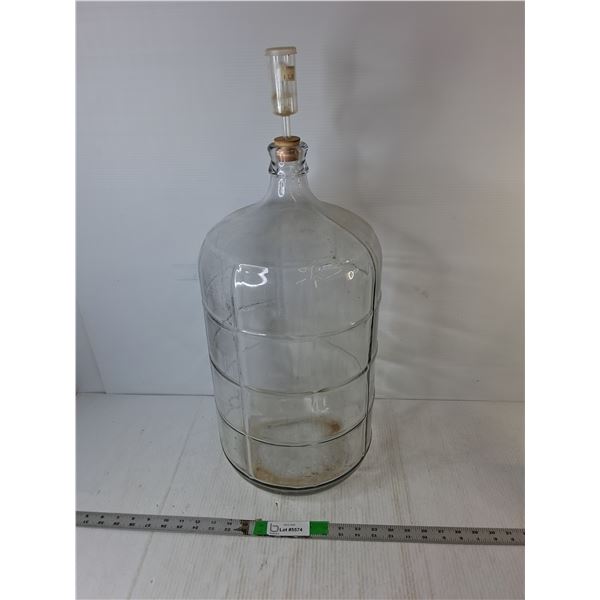 *Glass Carboy with Stopper 27" Tall  -  PICK UP ONLY