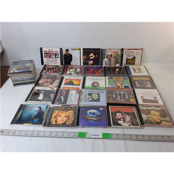 (35) CDs- Simon & Garfunkel, Bonnie Tyler, The Beach Boys, Misc.