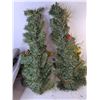 Image 2 : Tarp Approx. 111" x 90" & (2) Tree Shaped Christmas Garland 29" -  PICK UP