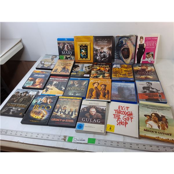 (23) Blu Rays/DVDs- November Man, Hugo, The Revenant, Misc.