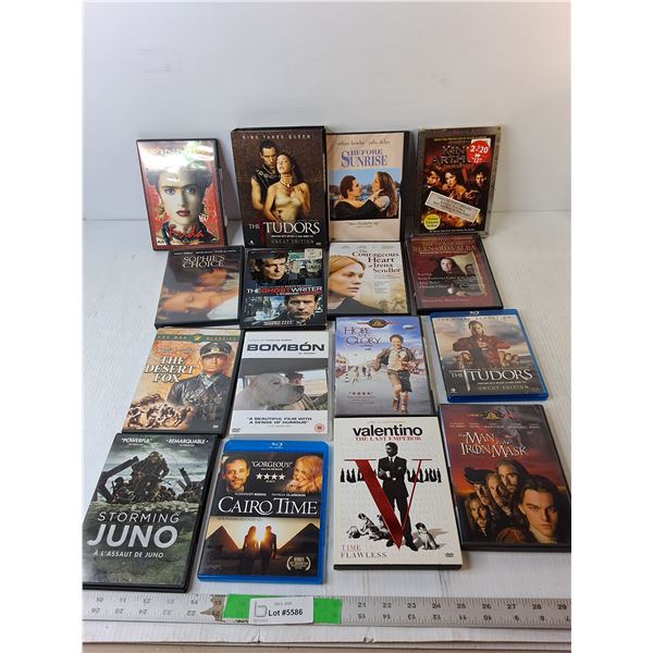 (14) Blu Rays/DVDs- The Tudors, Valentino, Storming Juno, Misc.