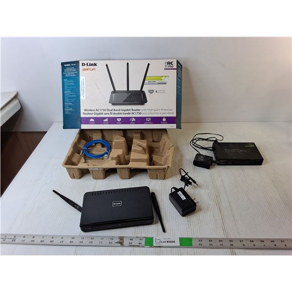 TrendNet Gigabit Switch & D-Link Gigabit Router- Untested