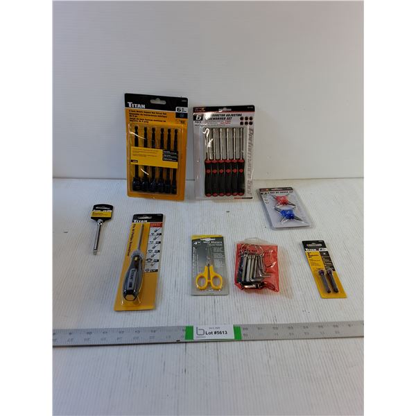 Impact Nut Drver Set, Carburetor Screwdriver Set, Screwdriver, Mini Shears, Hex Key Set, Etc
