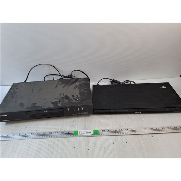 Sony & Hitachi DVD/CD Players - As Is
