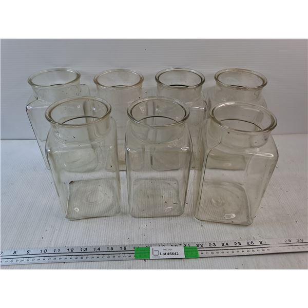 (7) Dry Food Storage Jars - No Lid - PICK UP