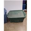 Image 3 : **(2) Rubbermaid Plastic Storage Totes with Lids 24" x 16" x 16", Cannot Ship