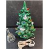Image 2 : Glass Bell, Light Up Ceramic Christmas Tree Decoration - As Is