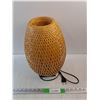 Image 1 : Wicker Desk Lamp - Euro Plug, As Is