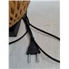 Image 3 : Wicker Desk Lamp - Euro Plug, As Is