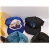Image 4 : Plastic Bin, (6) Baseball Hats