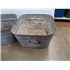 Image 2 : **(2) Galvanized Wash Tubs 20" x 21" x 12", Cannot Ship