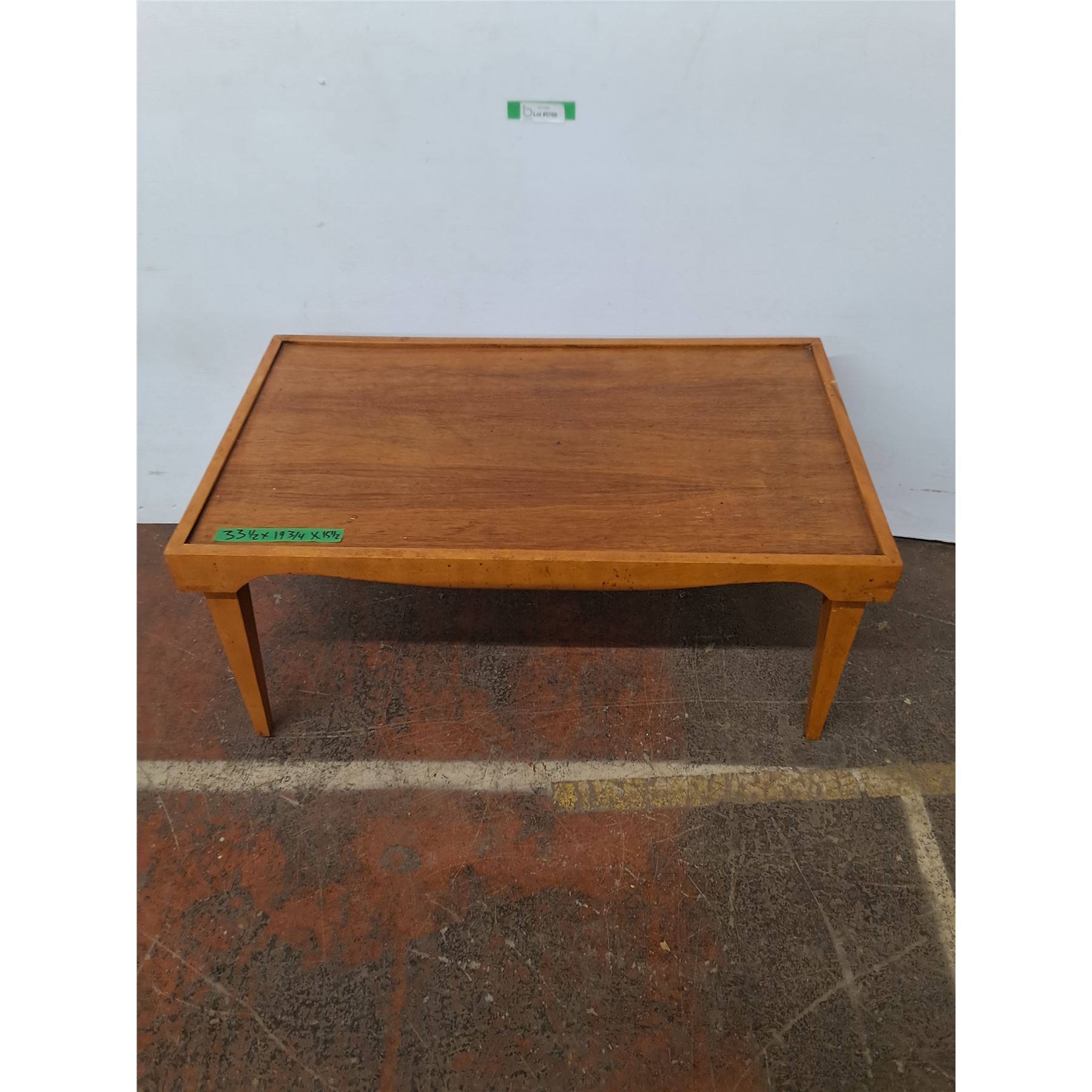 *Wooden Rectangular Coffee Table, Cannot Ship - Bodnarus Auctioneering