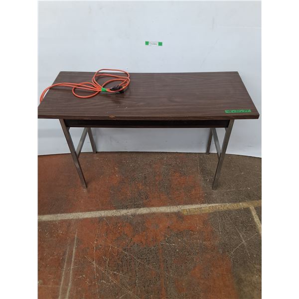 *Rectangular Table With Built-in Extension Cord, Cannot Ship