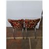 Image 3 : *(2) Retro Floral Patterned Dining Room Chairs, Cannot Ship