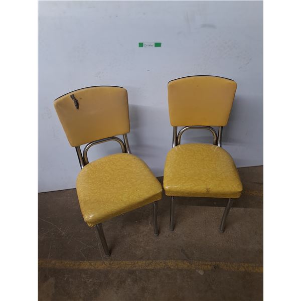 *(2) Retro Dining Room Table Chairs, Cannot Ship