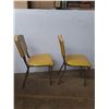 Image 3 : *(2) Retro Dining Room Table Chairs, Cannot Ship