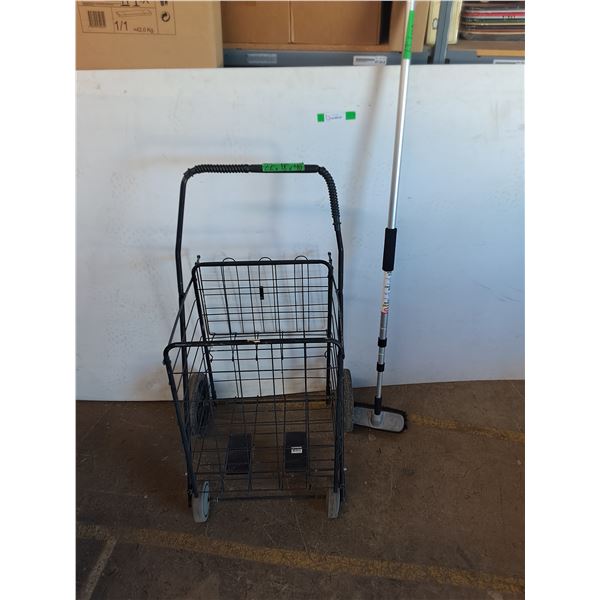 *Wheeled Shopping Basket, Brush Garden Hose Attachment, Cannot Ship