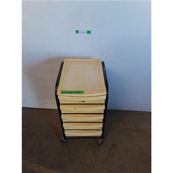 *5 Drawered Wheeled Storage Unit, Cannot Ship