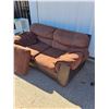 Image 2 : ~Pleather/ Cushioned Love Seat w/ Extra Cushion, Some Stains, 33" x 65" x 34" , Cannot Ship