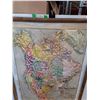 Image 2 : *Vintage Framed Relief Map of North America 48" x 34", Cannot Ship