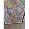 Image 3 : *Vintage Framed Relief Map of North America 48" x 34", Cannot Ship