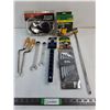 Image 1 : (10) Assorted Tools and Hardware as Pictured