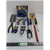 Image 1 : Giant Digital Tape Measure,Cable Pliers,Adjusting Wrench and Misc. Tools as Pictured