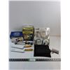 Image 1 : (10) Piece Tool Hanger Set-not complete,Lantern,Pivot Lantern,Tool Pouch,(2) Wrenches,(2)Masonry Too