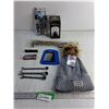 Image 1 : (NIB) Assorted Tools - Gas Candle/ LED Flashlight/ Ice Scraper/Squeegee/ Misc.