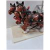 Image 2 : Work Horse Figurine Pair w/Hay Wagon - 28" x 9" x 11" - PICK UP