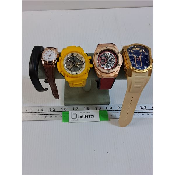 (4) Watches - Various & Monitor - As Is