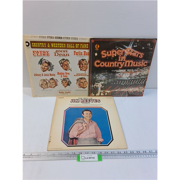 (3) Records: Jim Reeves, Country & Western