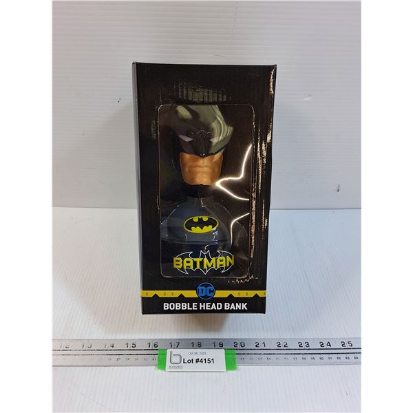 Batman Bobble Head Coin Bank in Box