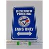 Image 1 : Toronto Blue Jays Metal Parking Sign - 8" x 12"