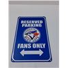 Image 2 : Toronto Blue Jays Metal Parking Sign - 8" x 12"