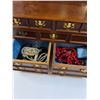Image 3 : Jewelry Box (Missing Handles) w/Costume Jewelry