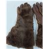 Image 5 : Ladies Fur & Leather Winter Gloves - Size Sm