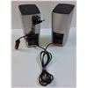 Image 2 : Bose Speakers w/AC Adapter - Untested - 9" x 3.5" x 4.5 Each