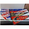 Image 1 : (8) Hockey Pennants: Hustler Awards, St Louis, Ottawa, Vegas, Calgary