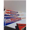 Image 3 : (8) Hockey Pennants: Hustler, Chicago, Vegas, Winnipeg, Calgary
