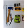 Image 3 : 15.25" Hatchet, Carpet Tape, Screwdriver Set, Misc.