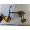 Image 1 : *Vintage Metal Tricycle with Wood Seat 25" Long, Cannot Ship