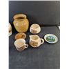 Image 2 : Miniature Tea Set, Brass Style Bowl, Misc.