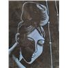 Image 2 : * 24 1/2" X 37" Framed Velvet Painting-Cannot Ship