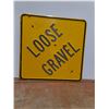 Image 2 : Loose Gravel Road Sign  2ft x2 ft