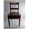 Image 1 : *Childs Wooden Chair (Back 25 5/8" High And Seat 13 7/8" High) - PICK UP