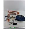 Image 1 : Caulking Guns, Pocket Knife, Pruning Shears, Multi Tool, Locks, Mastercraft Bag, Misc